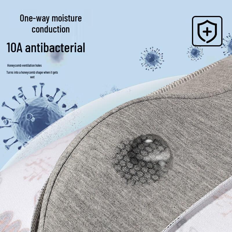 Yalu Men's 10A Antibacterial Cotton Boxer Briefs, 4-Pack