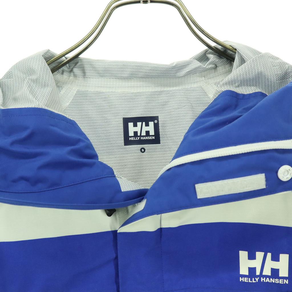 HELLY HANSEN Border Pattern Long sleeve Nylon jacket S Two-tone color Men's Used