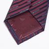 Emporio Armani Name Made in 340075 2R605 00490 Men's Necktie, 7.5cm Wide, 100% Silk, Logo, Burgundy, Italy, [Used]