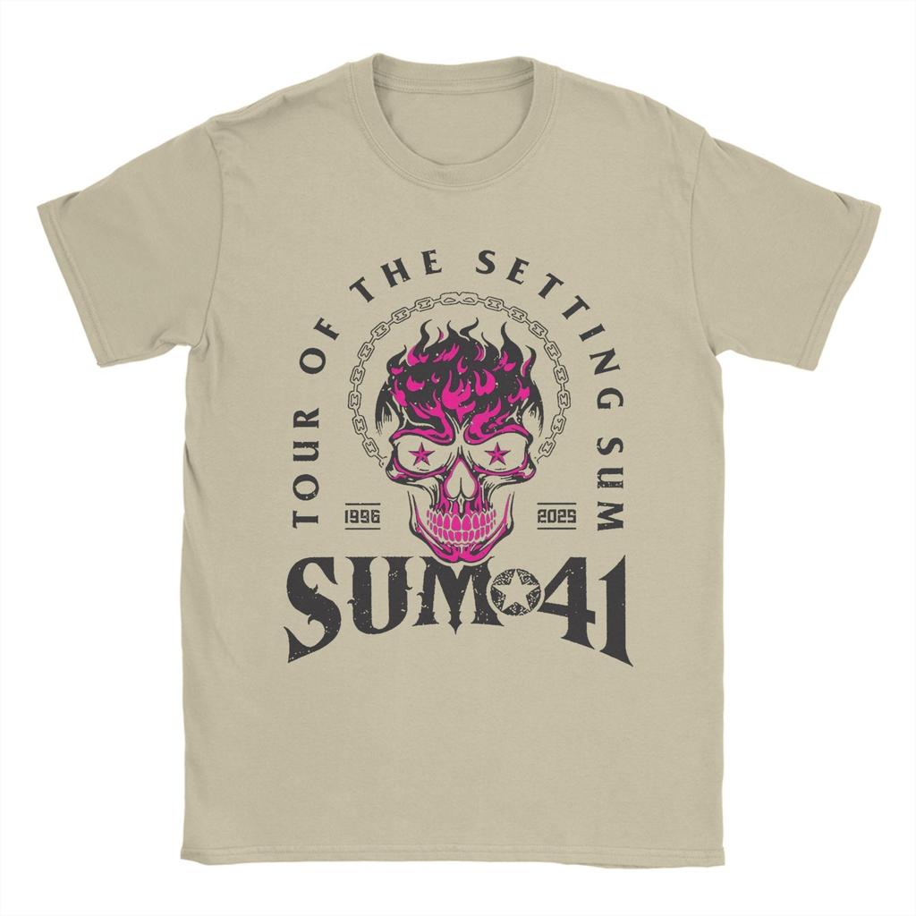 The Final Tour Sum 41 TShirt Unisex  Funny Cotton Tee Shirt Round Collar Short Sleeve T Shirts Big Size Tops