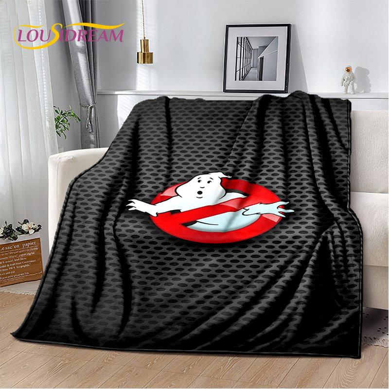 Cartoon G-Ghostbusters Movie Plush Blanket,Flannel Blanket Throw Blanket for Living Room Bedroom Bed Sofa Picnic Leisure Napping