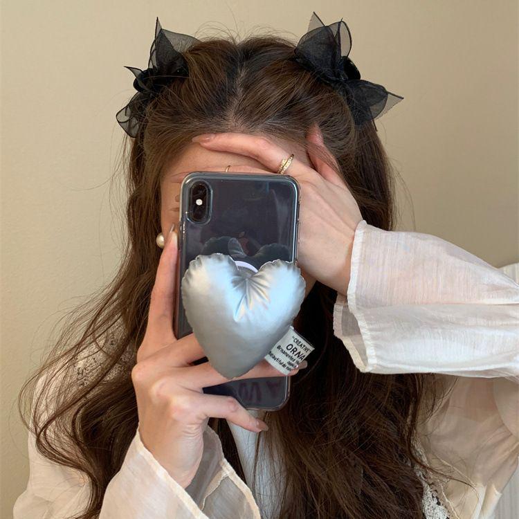 2025 Mesh Bow Hair Clip: Cute Japanese Style for Girls