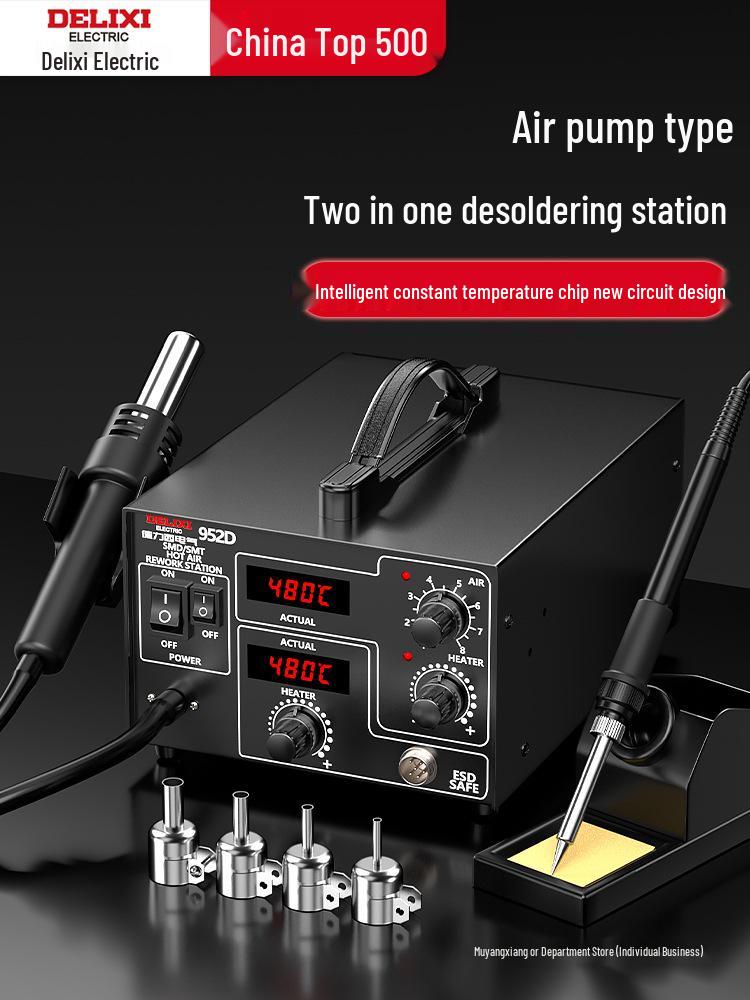 Delixi Electric 3-in-1 Soldering & Desoldering Station for Mobile Phone Repair