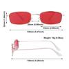 Men Women Clear Lens UV400 Metal Sun Glasses Small Oval Women's Sunglasses Vintage Rectangle Sunglasses Brand Shades