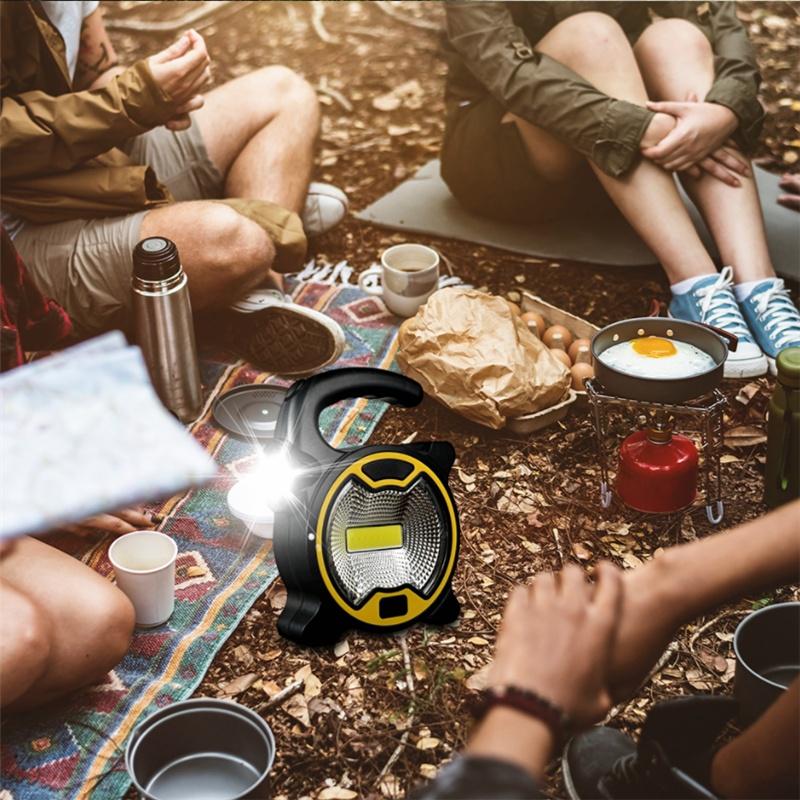 1pc COB Arbeitslampe LED tragbare Laterne wasserdicht Notfall Flutlicht für Camping Licht