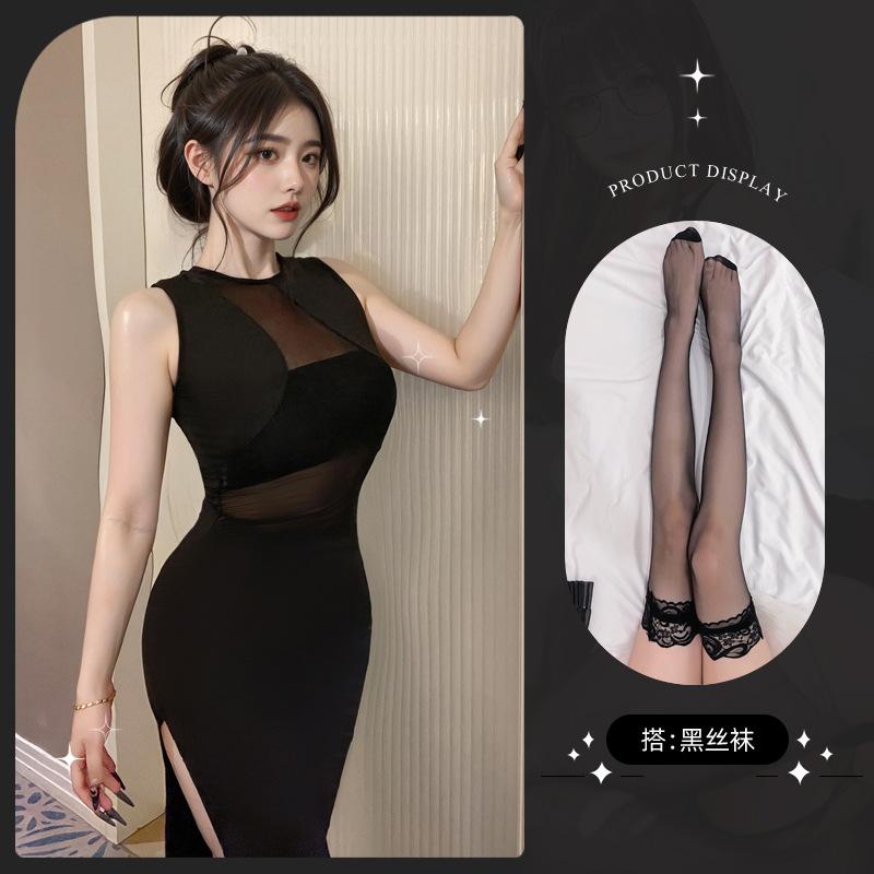 Sexy Underwear, Sexy Perspective Mesh, Nightclub Secretary Dress, Slim and Thin