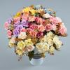 Realistic 10 Heads Artificial Rose Bouquet 32cm Silk Western-Style Floral Decor Artificial Flowers Home Decor
