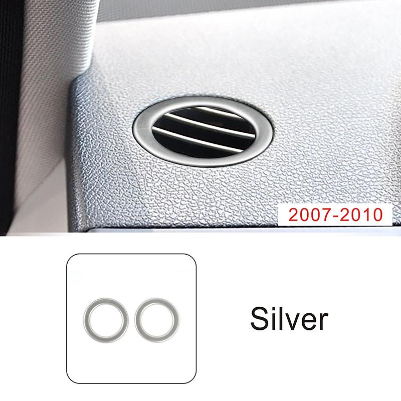 Carbon Color Car Accessories Dashboard Panel Side Air Condition Vent Outlet Frame Trim For Mercedes Benz C Class W204 2007-2014