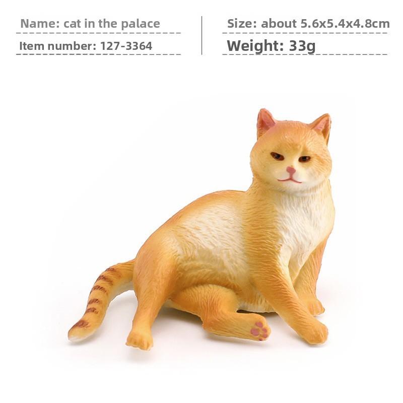 Cat Cartoon Pvc Sculpture With Realistic Form For Home Display Gift Childrens