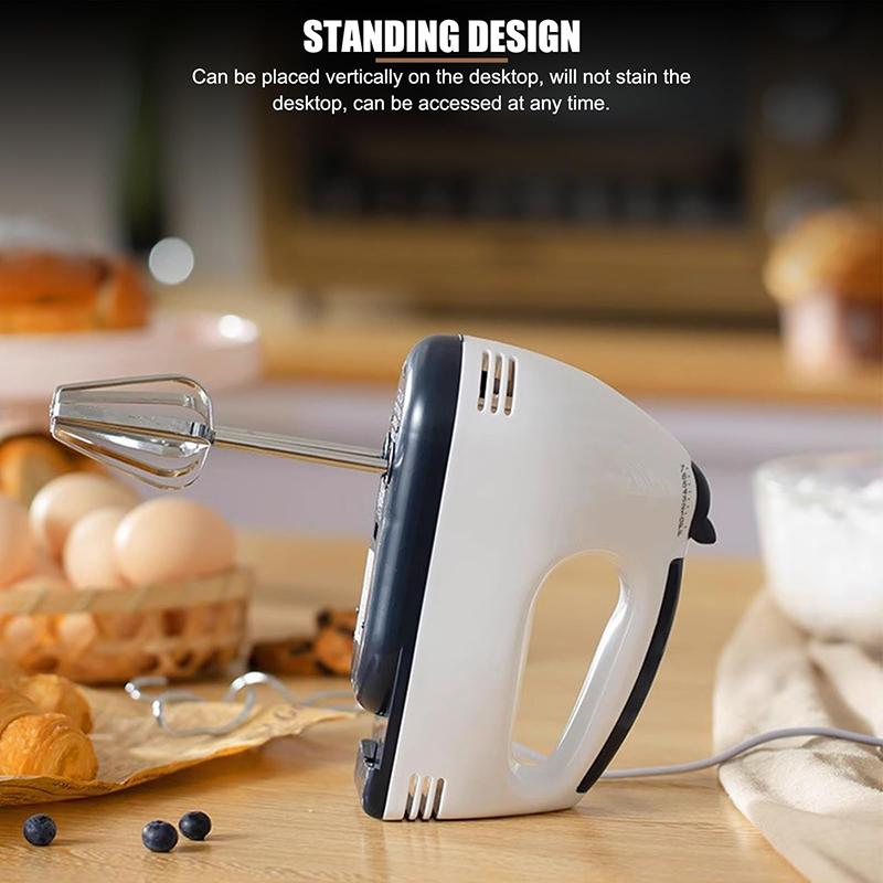 Handmixer Electric Handheld - 7 Speed Portable Kitchen Mixer Electric With 5 Stainless Steel Accessories Whisk