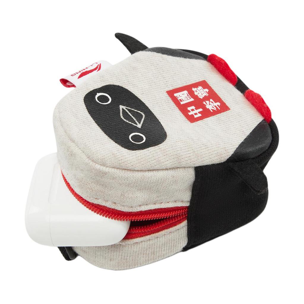 New LiNing CHUMS Collaboration Cotton With Polyester Wallet Coin Purse Unisex Heather Gray ABLV011-1