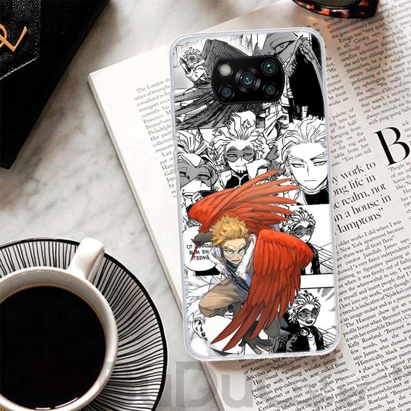 Hawks MHA My Hero A-Academy Cover For Xiaomi Poco X7 X6 X5 Pro X3 Nfc F7 Ultra Phone Case F6 F5 X4 F4 Gt F3 M6 M5S M4 M3 Print S
