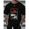 European Size Men's Summer Printed Short Sleeve T-Shirt Top