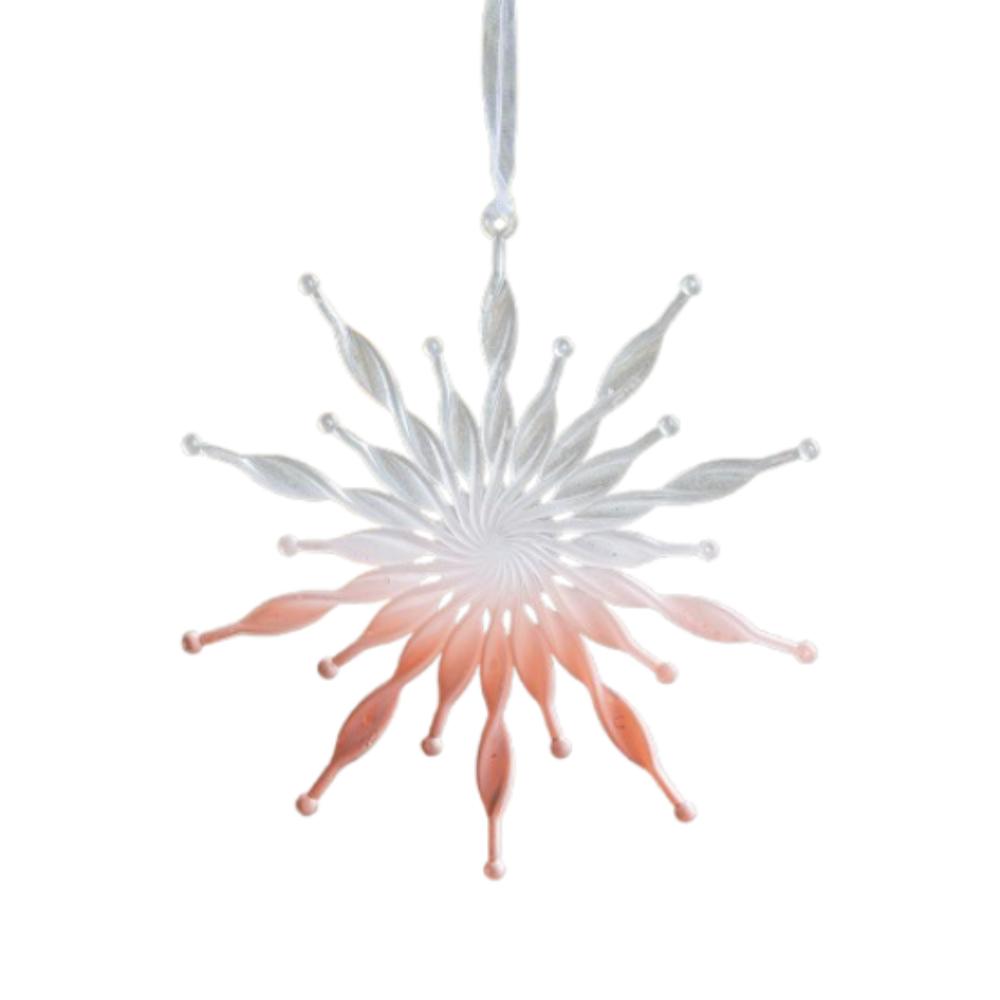 2pcs Pink Transparent Christmas Snowfall Deer Pendant Cartoon Plastic Xmas Tree Hanging Ornaments Crown Girl Key Elegant