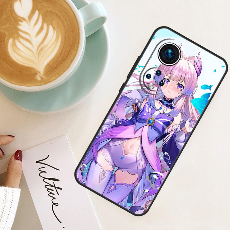 Genshin Impact Sangonomiya Kokomi For Honor Magic 7 Lite 6 8 Pro Case For Honor 400 200 50 70 90 X8c X8b X9a X9b X9c X9d Win RT