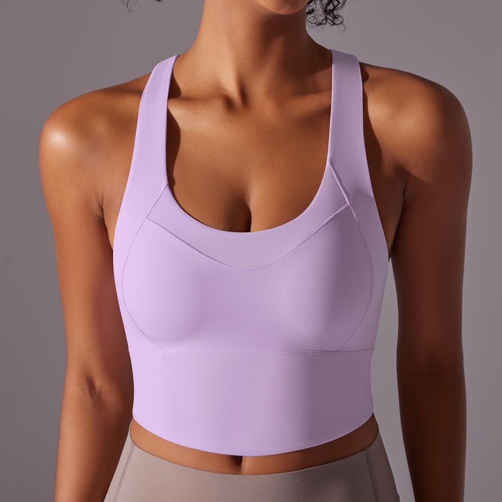 Naked Sports Bra Gathers Sexy Seamless One-piece Cup, Beautiful Back Yoga Bra, Running And Fitness Vest For Women