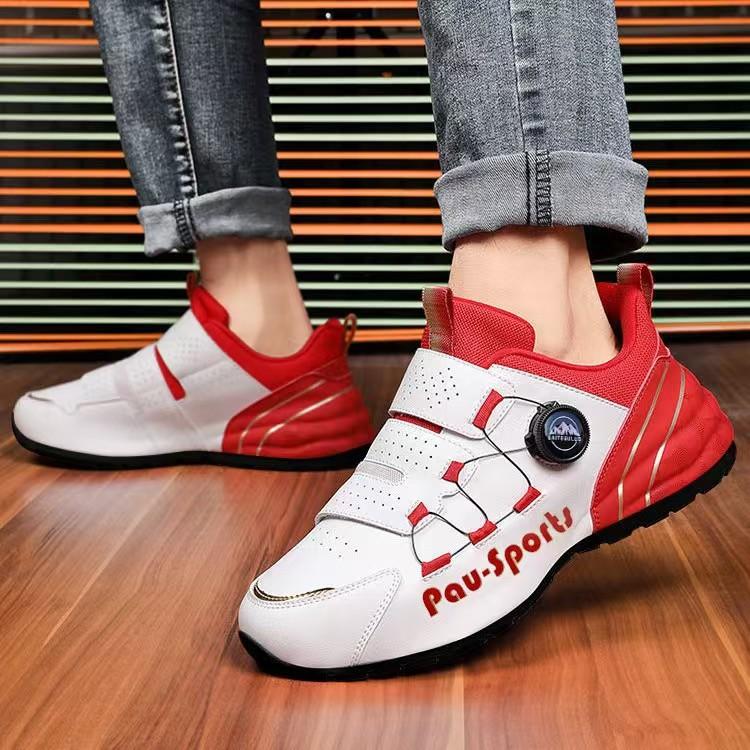 Fashionable and Versatile Men's Shoes Bags Casual Shoes Contrasting Colors Men's Rotating Buckle Sports Daddy Shoes