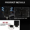 Pair 4.5Inch 9LED 45W 6500K Aluminum Square LED Work Light Fog Driving Lamp Offroad SUV Spotlight Bar Boat