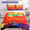Wiggles Duvet Cover Set Design For Living Room Machine Washable Perfect Gift For Friends Family