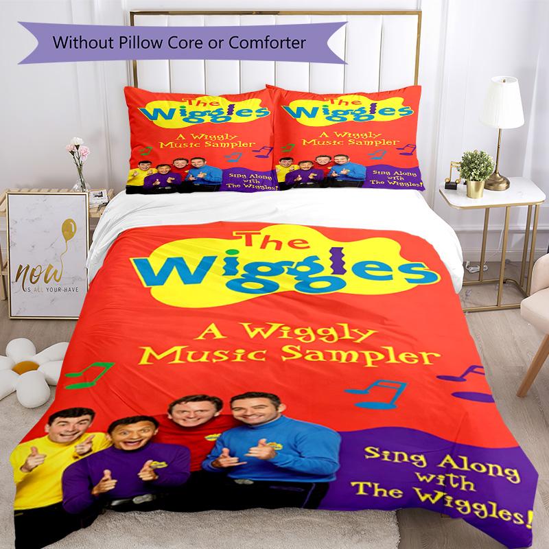 Wiggles Duvet Cover Set Design For Living Room Machine Washable Perfect Gift For Friends Family