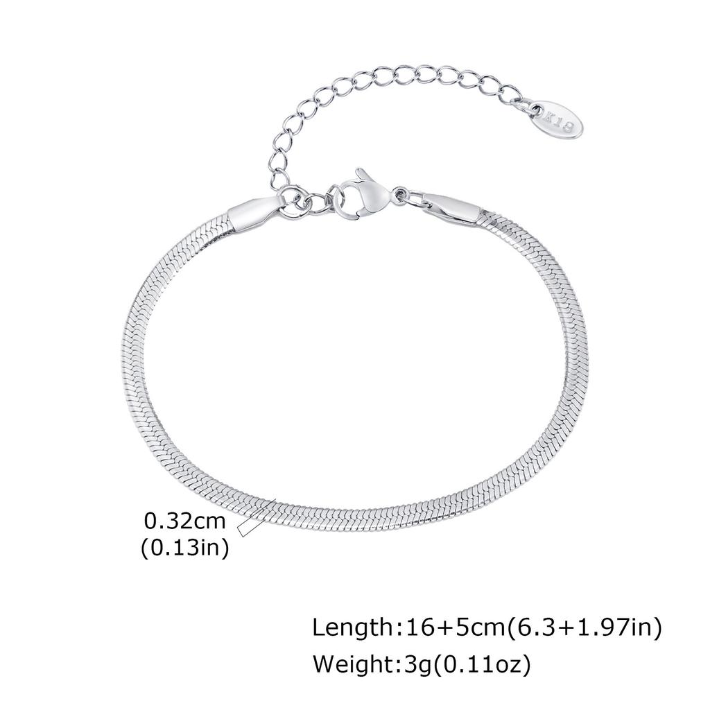 Men's Thin Chain Bracelet,Never Fade Stainless Steel Adjustable Wristband,Minimalist Hip Hop Jewelry Gift