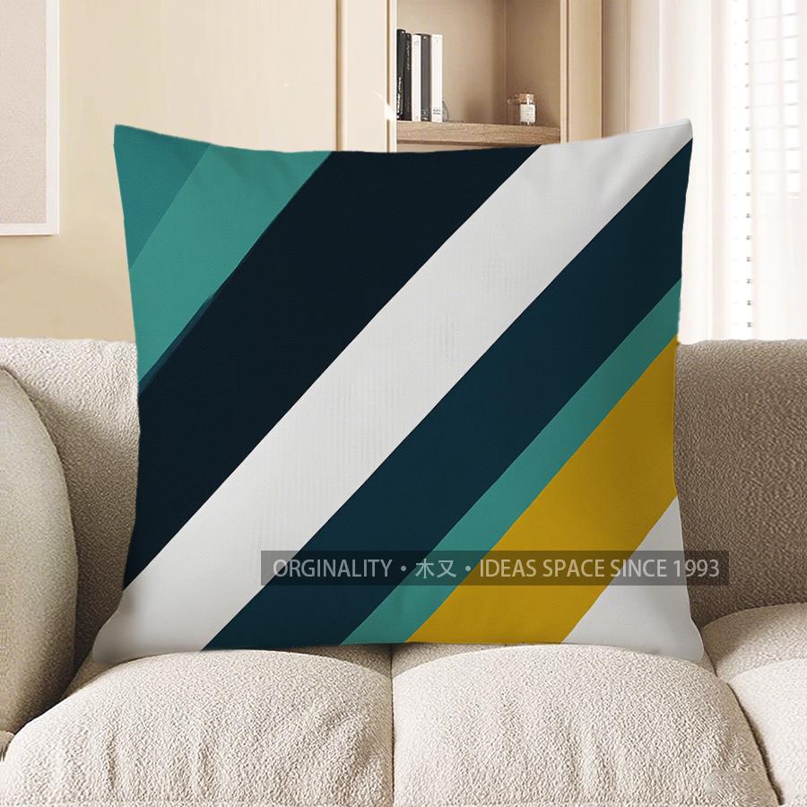 Home Decor Geometric Pattern Throw Pillow for Modern Home Pattern Cushion Cover Suitable for Sofa Bedroom Car Pillow Cover