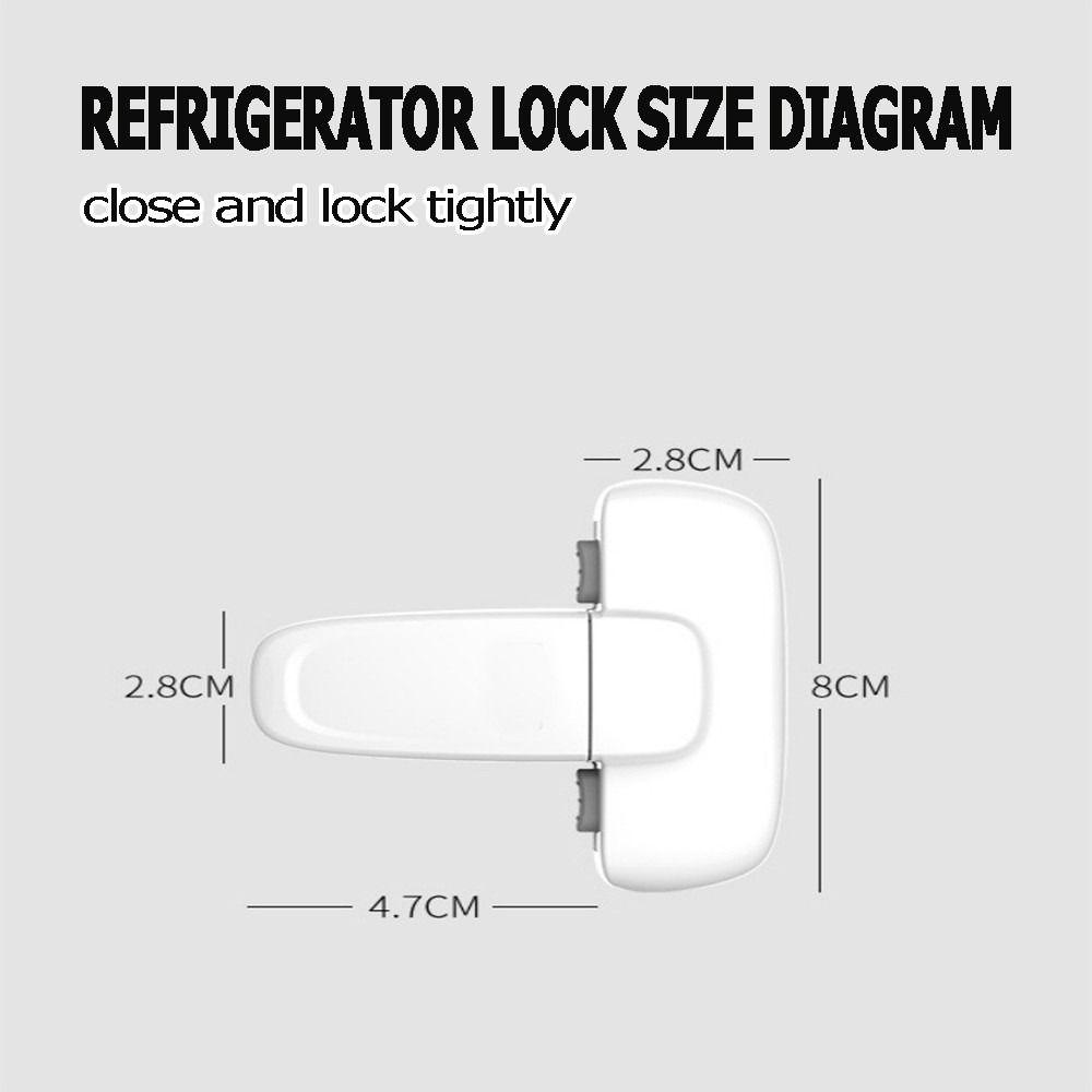 Door Lock Catch Fridge Lock Double Buckle Baby Proof Lock Cabinet Lock  Child Proofing