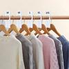 8Pcs Plastic Clothes Size Dividers Round Rectangular XS-XXL Size Marking Ring DIY Craft Multifunctional Clothing Rack Size