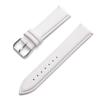 Universal Calfskin Leather Watch Strap Soft Material Watch Band 12/14/16/18/20/22mm Wristbands with Silver Stainless Steel Clasp