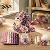 Beginner Craft Set Educational Supplies Fabric Sewing DIY Kit Dragon Patchwork Kit with Pre-cut Fabric