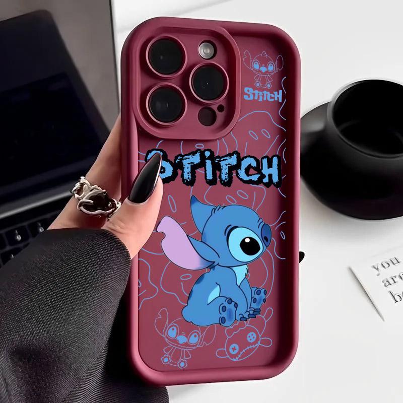 Angel Stitch Cartoon Phone Case For iPhone 17E 11 12 13 14 15 16 17 Pro Max Fundas 17 Air Plus 16e 13 Mini Silicone Back Cover