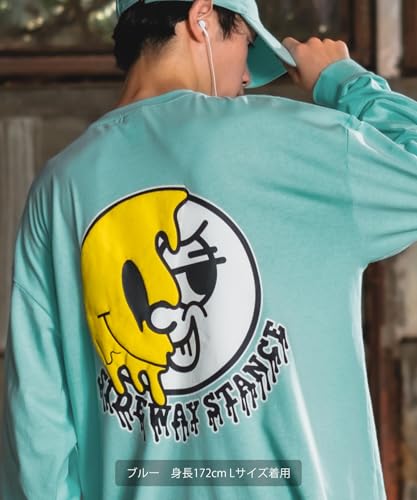 [IMPROVES] [SIDEWAYSTANCE] Drip Smiley Long Sleeve T-Shirt