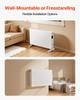 Convection Panel Heater, 2000W Electric Panel Space Heater with Remote & Touch Control, 3 Modes, 24H Timer, Stand or Wall Mount Design with