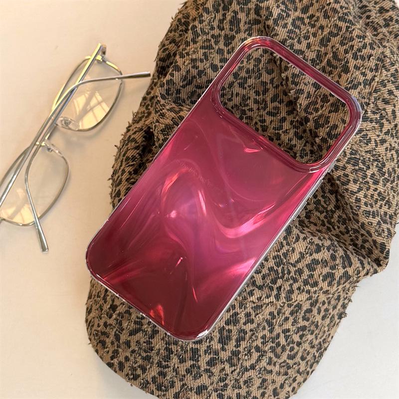 Drop-Proof Double Layer Burgundy Gradient Case for iPhone 14/13 and Apple 17/16/15 Pro Max