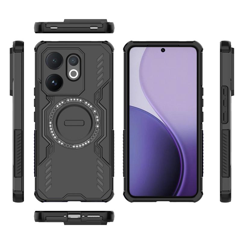 For Vivo V60 Case For Vivo V60 5G Anti-knock Magnetic Adsorption Wireless Charge Full Back Cover For Vivo V60 Case 6.77 Inch