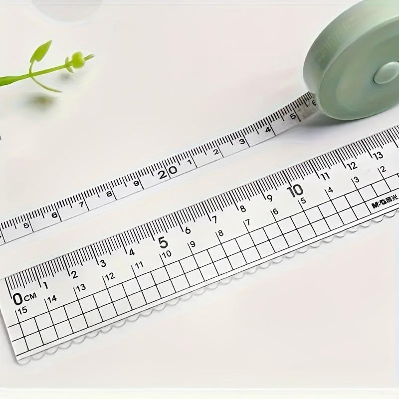 Portable tape measure cute small ruler soft ruler portable measure three circumference mini leather tape measure clothes waist