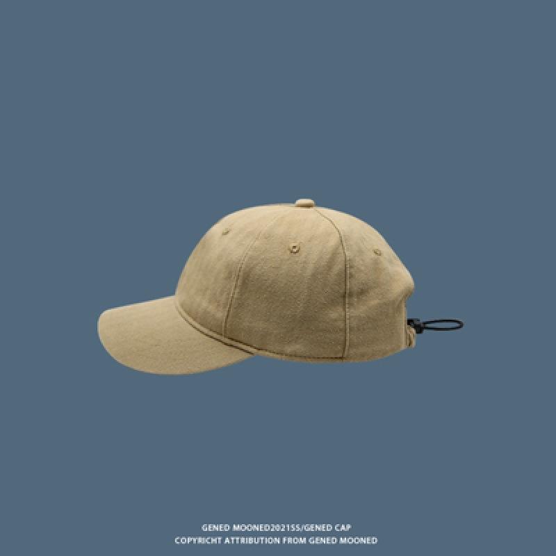 

Drawstring short brim hat men s and women s summer tide brand versatile soft top curved brim cap personality tide Adjustable хаки