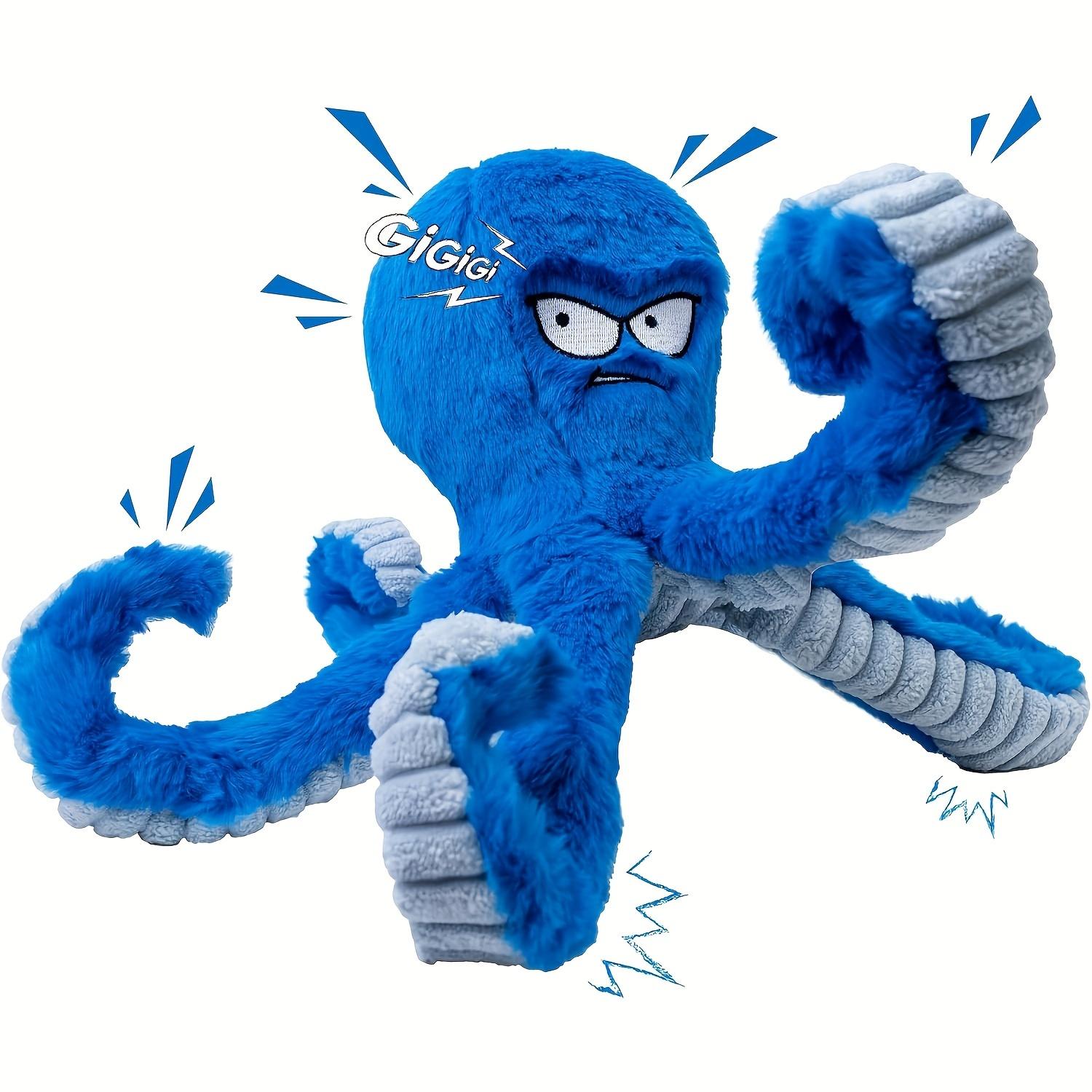 

For Octopus Pet Plush Toy Cat Dog Squeaker Squeaky Octopus Toy Bite Resistant Puppy Interactive Training Teeth Cleaning Chew Toy