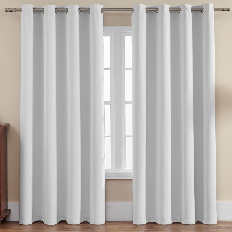 Shaoxing Curtain Fabric Curtain Solid Color High Precision Full Blackout Curtain Finished Black