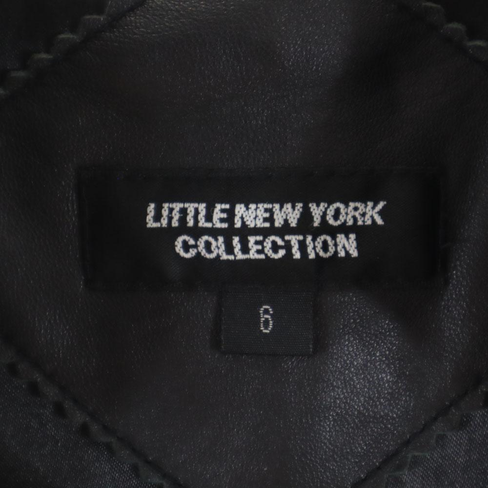 LITTLE NEW YORK Sheepskin Leather coat 6 black COLLECTION Women Used