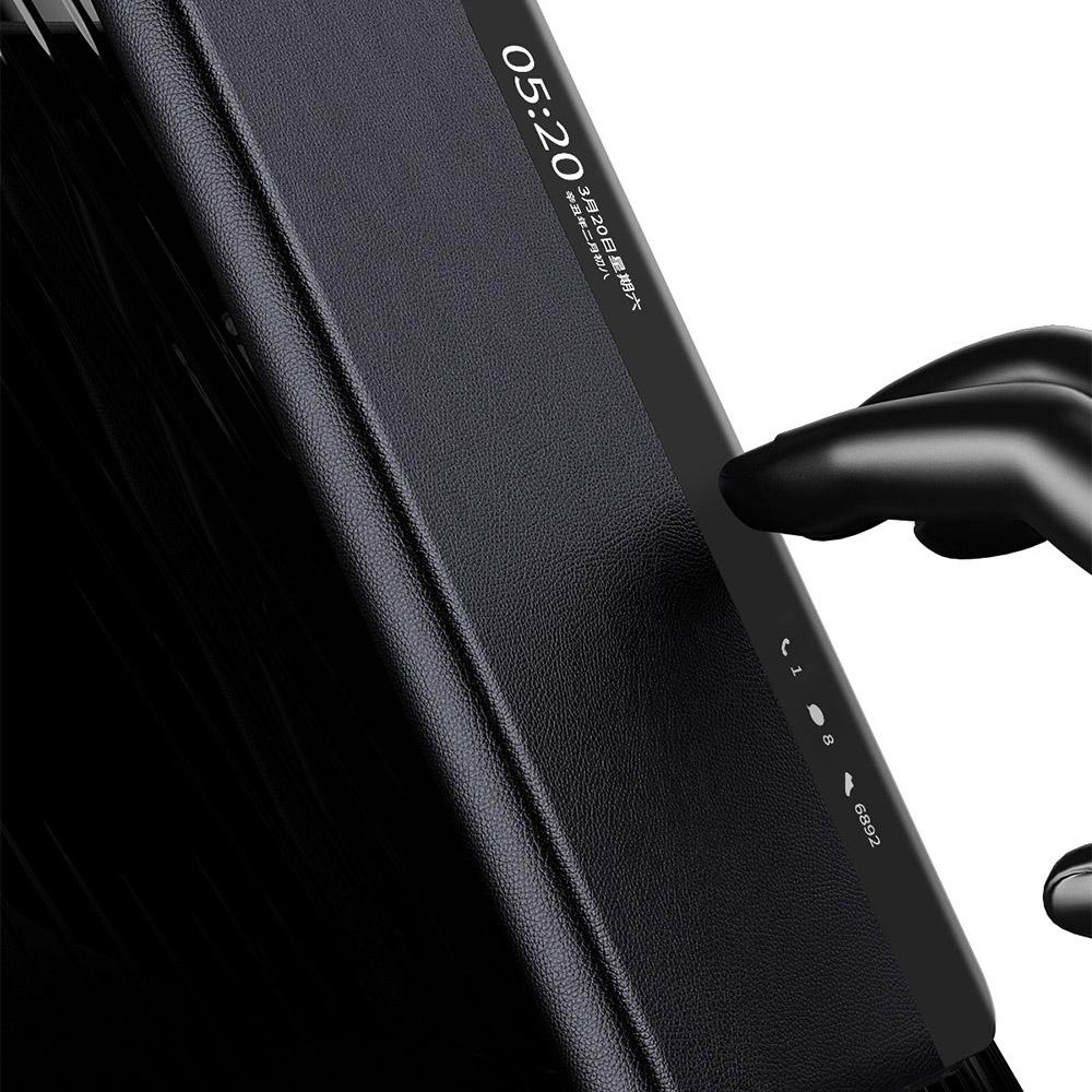 For Huawei Mate X3 5G Magnetic Auto-absorbed View Window PU Leather+PC Phone Case Stand Cover (without Pen Slot)