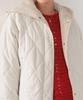 Titibait Hooded Quilted Short Coat AYXP2922 Medium Ivory Women's