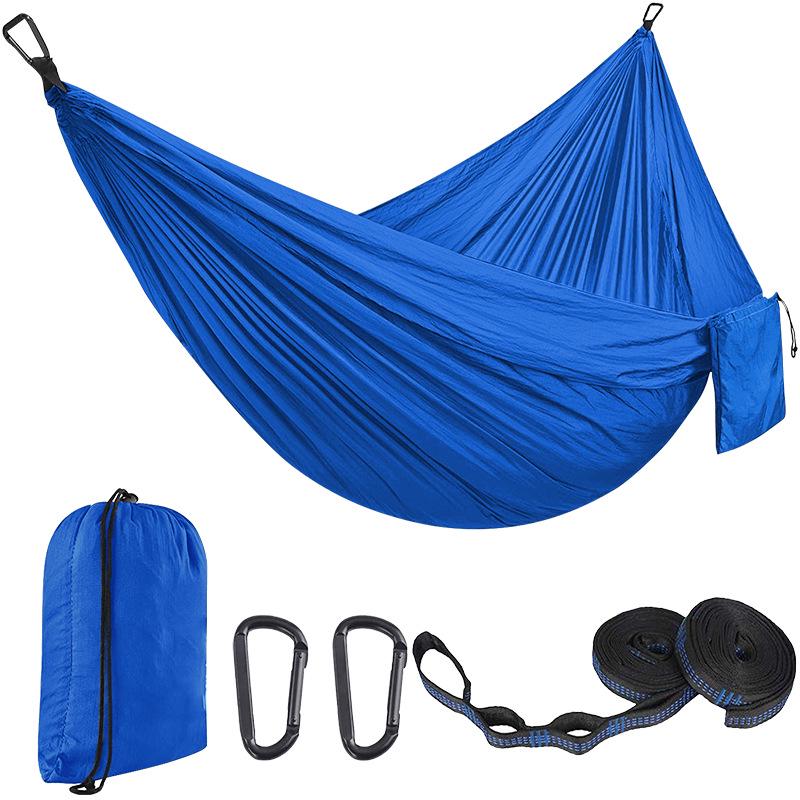 Portable Nylon Parachute Camping Hammock Swing Chair (Single/Double)