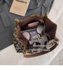 Large-Capacity Leopard Print Tote Bag - Women's Versatile Retro Shoulder Bag