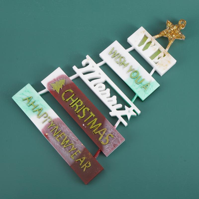 Epoxidharz Wunschform Gießen Weihnachten Handwerk Dekor Werkzeug Silikonform