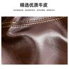 Retro Men's Top Layer Cowhide Shoulder Bag High Luxury Business Leather Crossbody Trendy Casual Outdoor