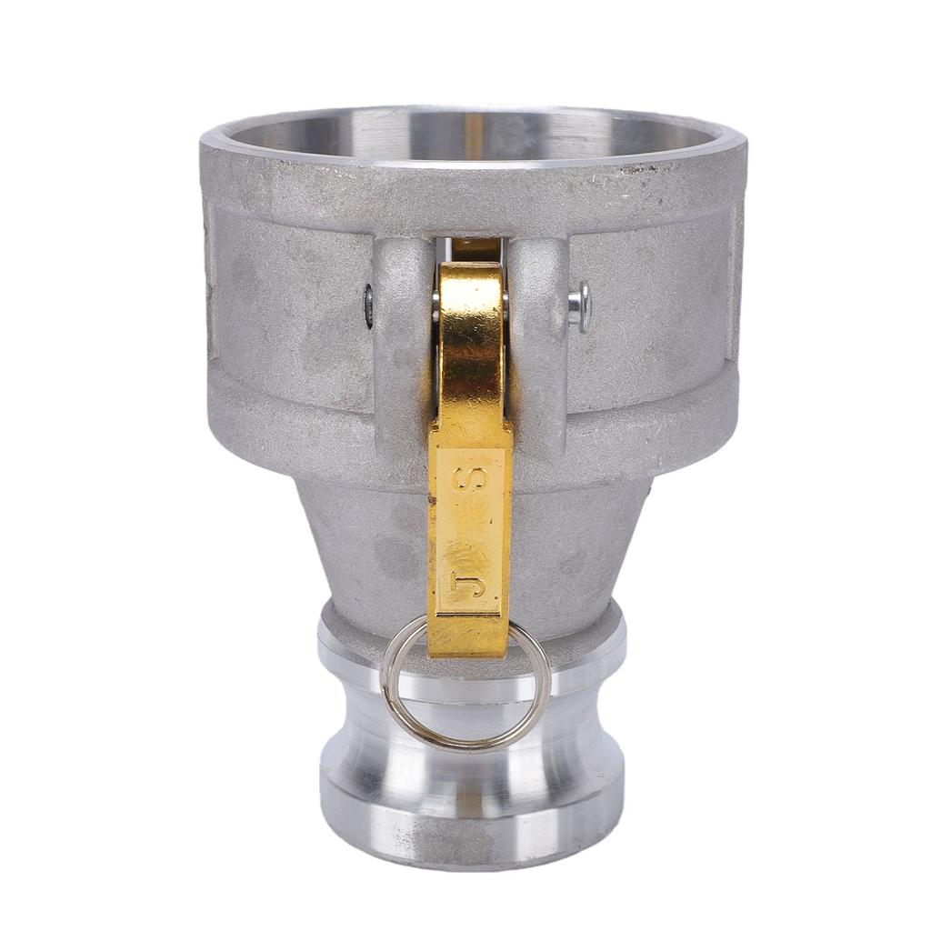 Aluminum Type DA Hose Fitting Cam and Groove Coupling Reducer 3 Inch Female and 2 Inch Male Thread