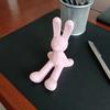 Cute Rabbit Phone Holder 3D Printed Ornament, Soft And Cute Decoration, Stable And Non-Slip Support for Mobile Phones