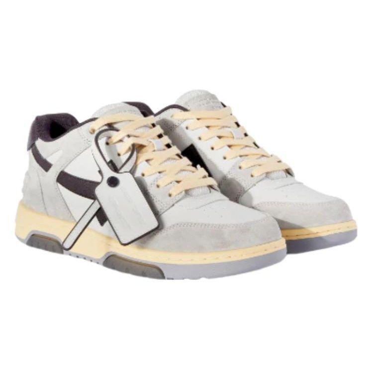 Off-White Out of Office Low Light Grey Anthracite Men Sneakers OMIA189S24LEA0110511