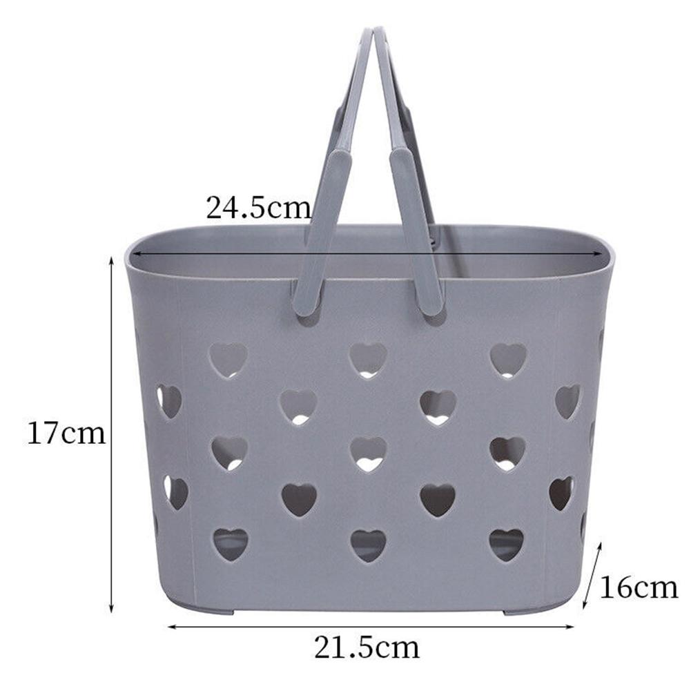 Bathroom Organizer Stackable Store Everyday Items Easy Lifting Handle Open Design Organize Toiletries